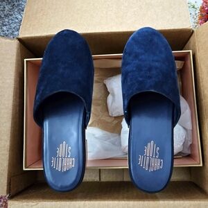 Charlotte Stone Martino clog size 9 navy